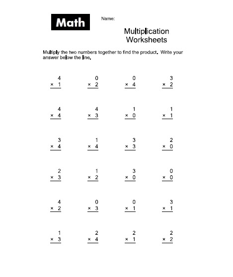 Beginners Multiplication Worksheets   7 Times Table