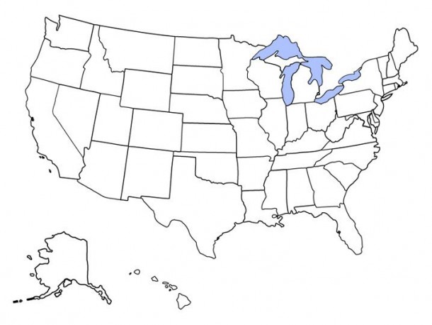 Blank Map Of The United States