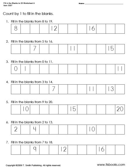 worksheets counting to 50