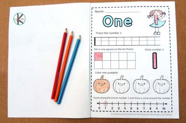 Free Fall Worksheets Counting 1