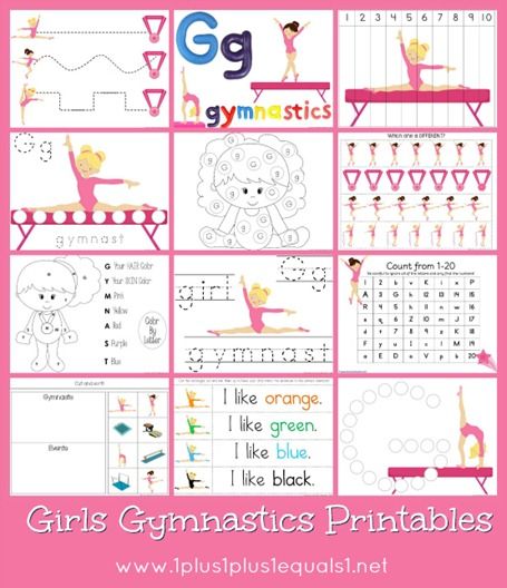 Free Girls Gymnastics Printables