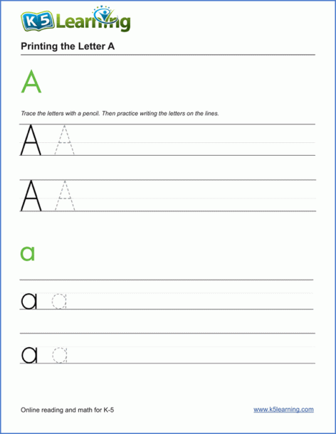 Free Preschool   Kindergarten Alphabet   Letters Worksheets