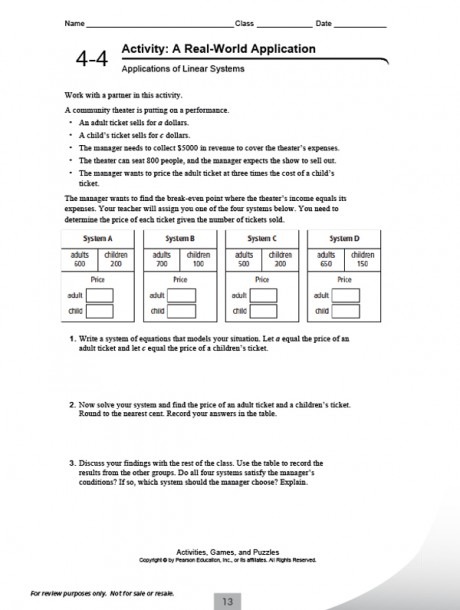 High School Math Worksheet   Printables Math Worksheets For Middle