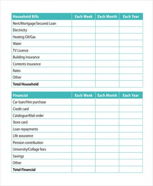 Home Budget Template