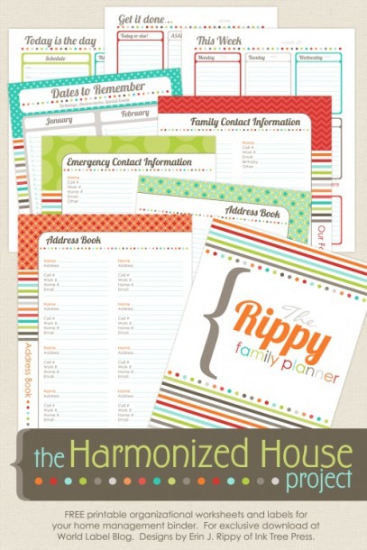 Home Finance Printables  The Harmonized House Project