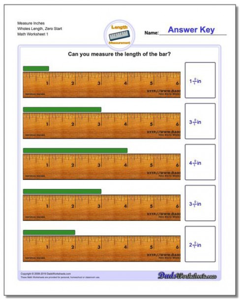 Reading A Ruler Worksheet Pdf