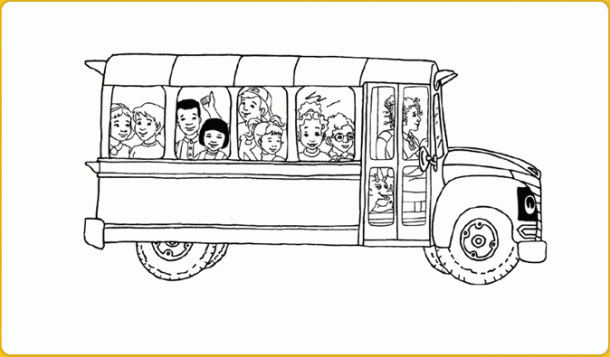 Magic School Bus Printable Coloring Pages