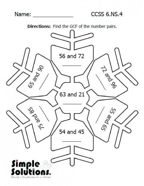 Math Games Worksheets Middle School