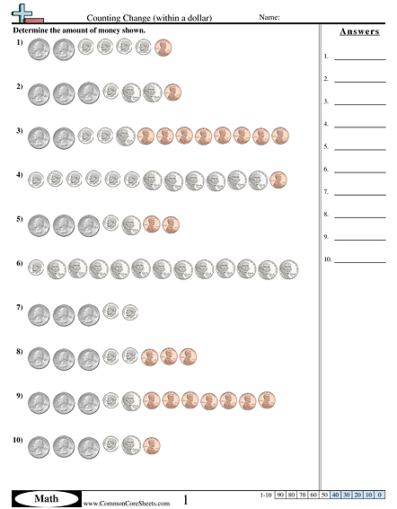 Money Worksheets