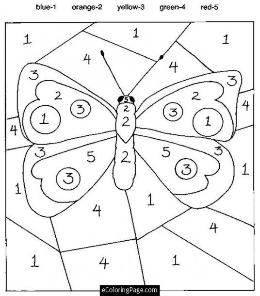Number Coloring Pages For Kids Printable