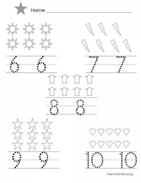 Number Tracing 6