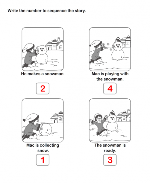 Picture Sequence Worksheet