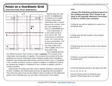 Points On A Coordinate Grid