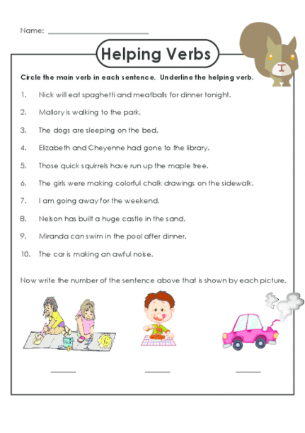 Practice Identifying Helping Verbs With This Free Worksheet