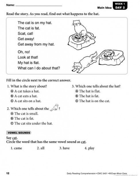 Reading Passages For Grade 1