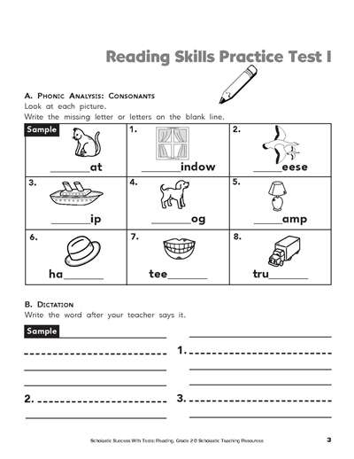 Reading Skills Practice Test 1