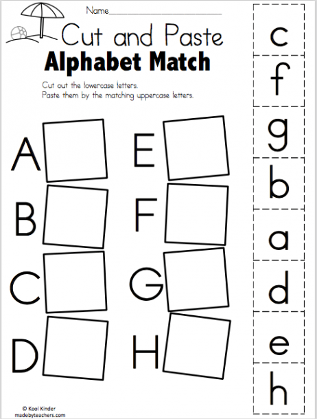 Summer Alphabet Match