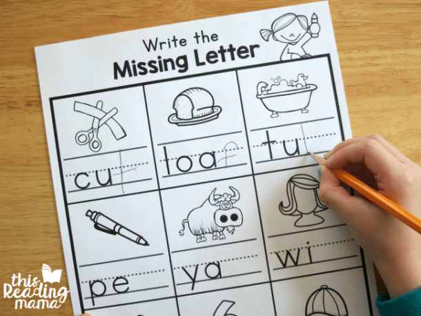 Write The Ending Sounds Worksheets