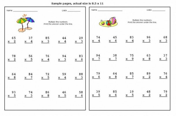 2 X 1 Digit Multiplication Worksheet   17 Best Ideas About