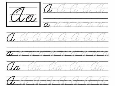 4th Grade Cursive Writing Worksheetshandwriting