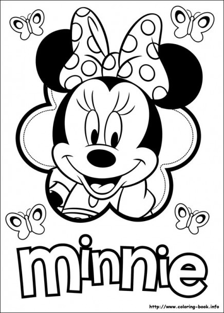 Coloring Pages Disney Minnie Mouse