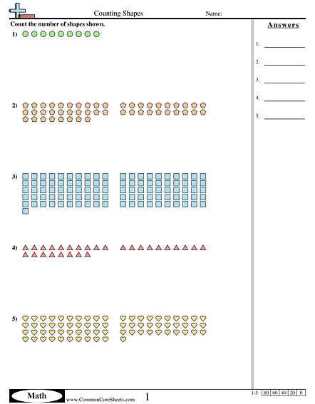 Counting Worksheets