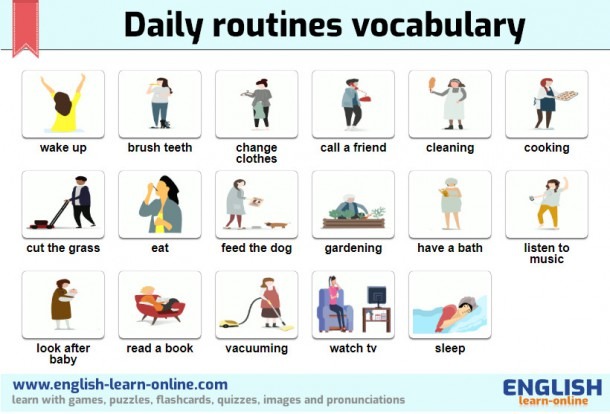 Daily Routines In English