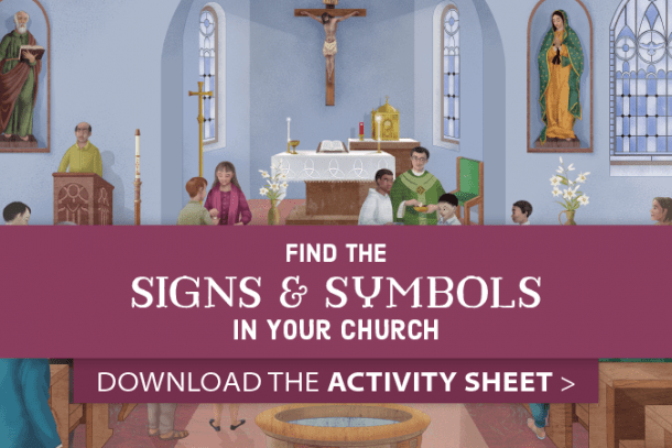 Downloadable Worksheet  Find The Signs And Symbols In Your Church