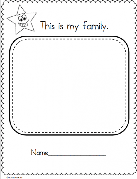 Draw My Family Worksheet