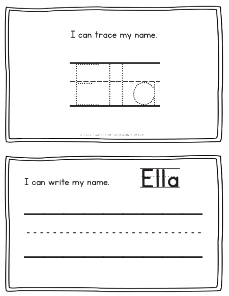 Ella     Name Printables For Handwriting Practice