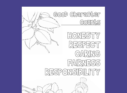Free Coloring Pages For Character Education And Social Skills Lessons