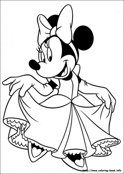 Free Coloring Pages Minnie Mouse