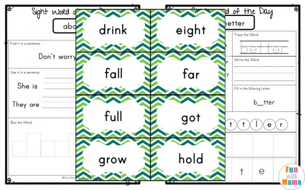 Free Dolch Third Grade Sight Words Worksheets