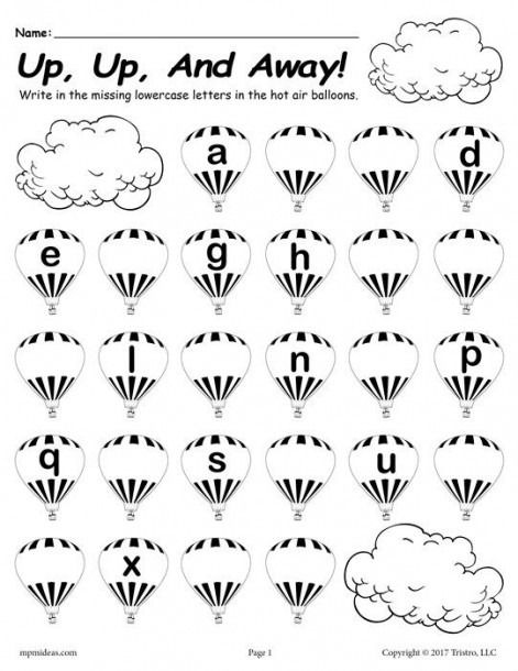 Free Printable Lowercase Alphabet Worksheet