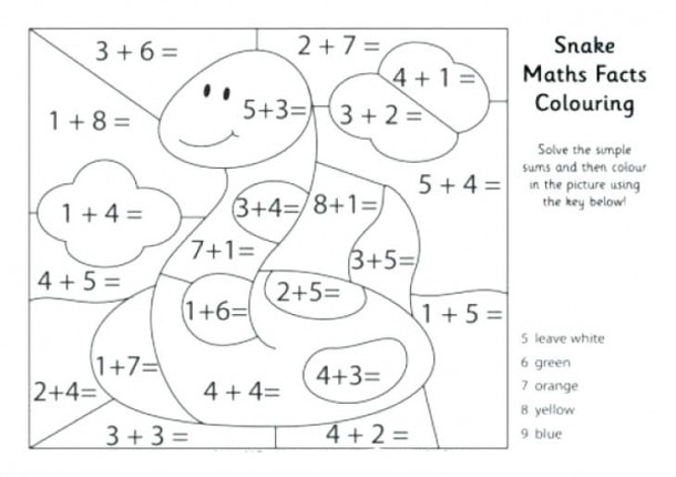 Free Printable Math Addition Coloring Sheets     Vintagerigs Info