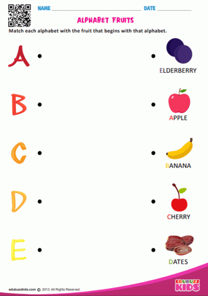 Matching Worksheets For Preschool