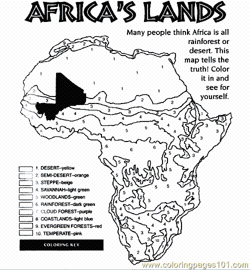 Here S A Coloring Page On The Biomes Found In Africa  Not Sure Why