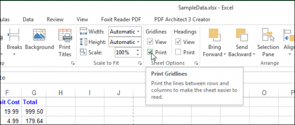How To Print The Gridlines And Row And Column Headings In Excel