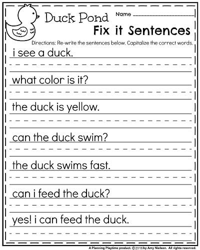 Kindergarten Worksheets For May