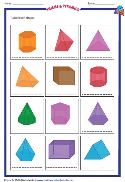 Labeling Prisms And Pyramids And More With 2