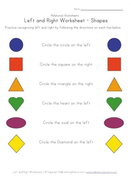 Left And Right  Check Out Our Different Sets Of Printable Left And