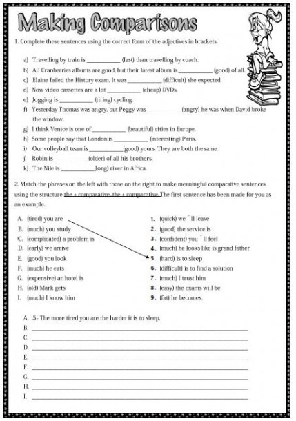 Making Comparisons Worksheet