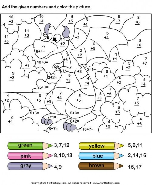 Math Worksheets Color By Number   1000 Images About Math Coloring