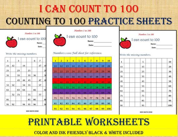 Missing Numbers 1 To 100 10 Printable Worksheets  Pdf
