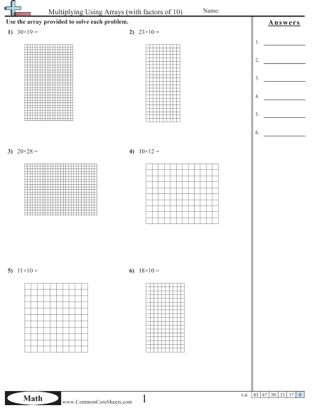 Multiplication Worksheets