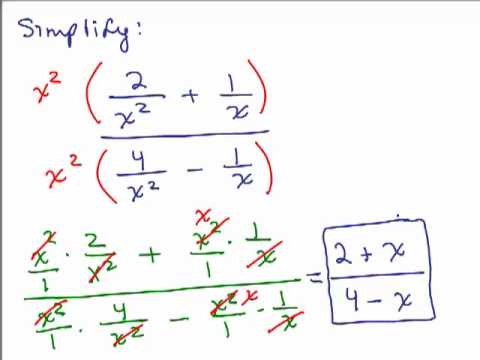 Simplify Complex Fractions 2