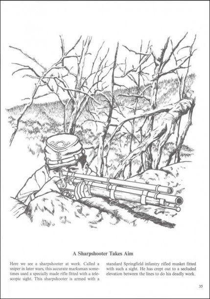 Soldier S Life In The Civil War Coloring Book
