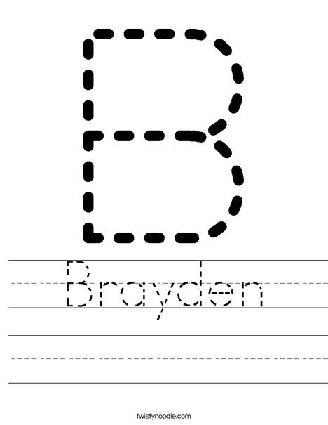 Tracing Letter Worksheets For Any Name