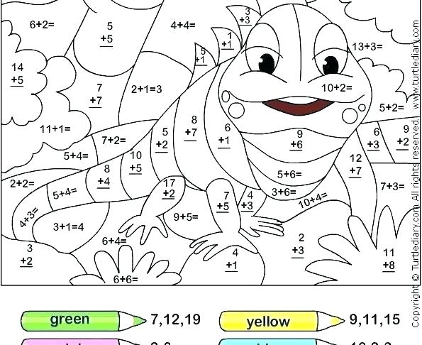 Turkey Coloring Math Worksheets     Superfresco Info