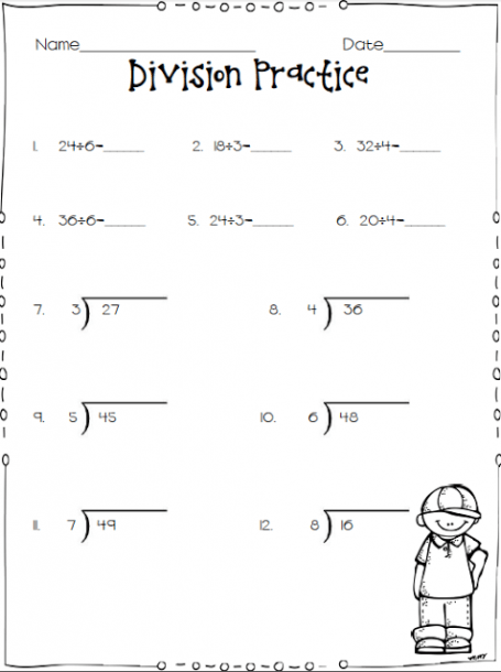 Two Free Division Worksheets